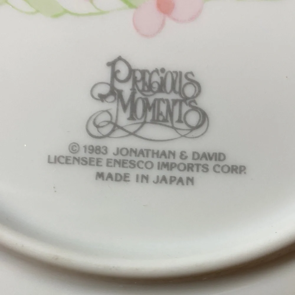 Precious Moments December Collector Plate 1983